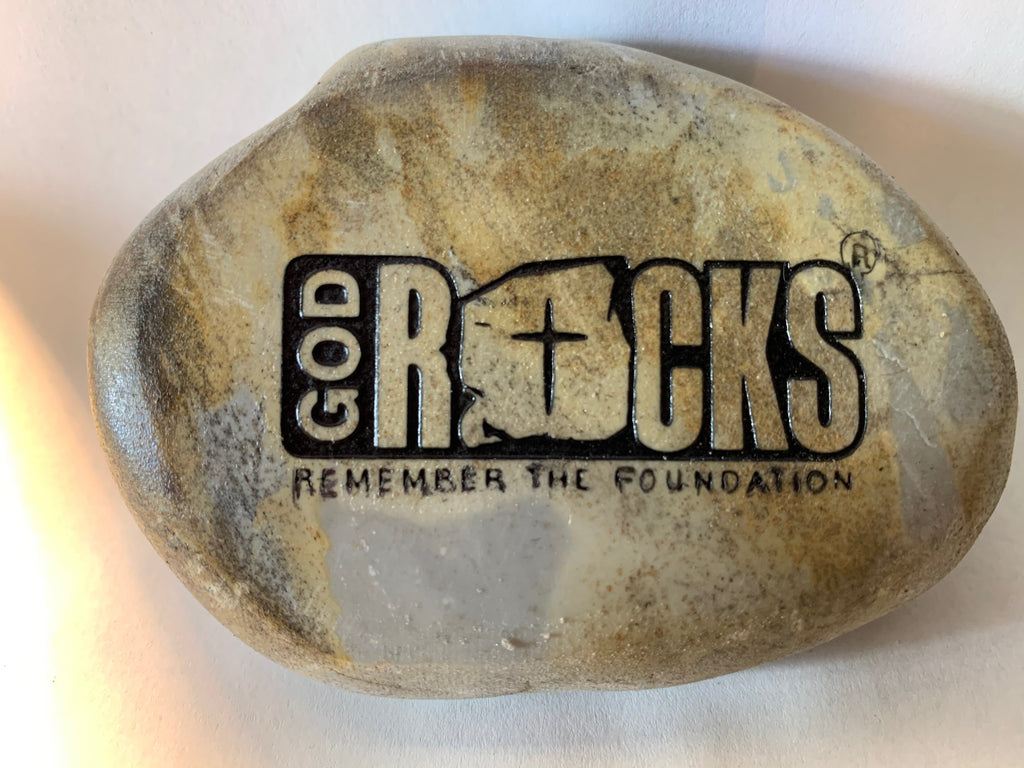 Children's Artwork - Mother's Day Gift - Gift for Grandma - Actual Child's Art Rock - Your Child's Art Engraved -  God Rocks
