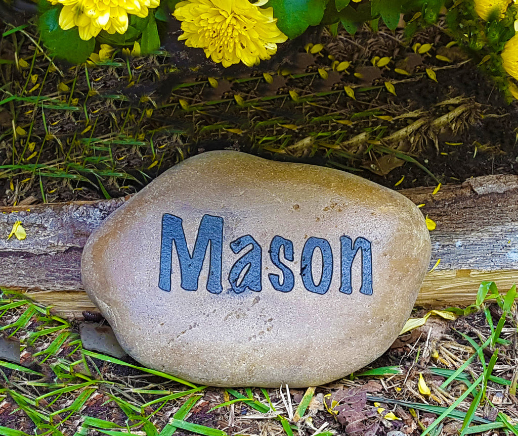 Grandkids Rock Gift for Grandma - Personalized Gift - Name Rocks for Garden - Personalized Grandma Gift - Custom Stone - Stone Engraving - God Rocks