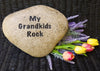 Mother's Day Gift for Grandma - Name Rocks  - Personalized Grandkids Rocks - Custom Garden Stone - Engraved Garden Stones - God Rocks