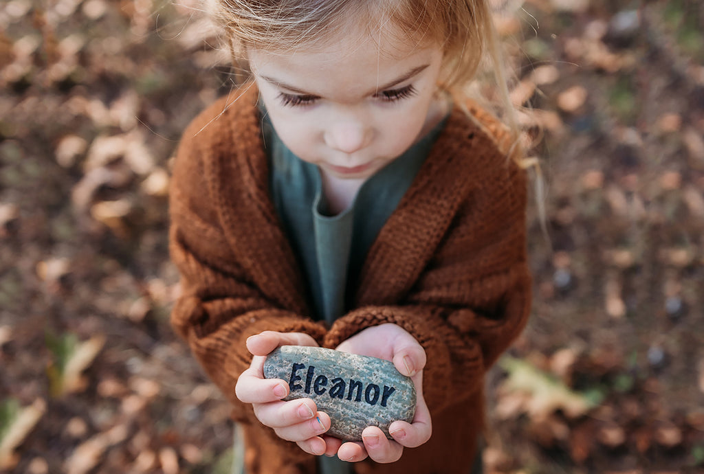 Gift for Grandparents - Grandkids Name Rock - Personalized Stone - Word Stones - Christmas Gift for Grandma - Grandpa Gift - God Rocks
