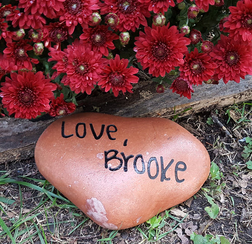 Handwriting -Garden Stones - Memorial Landscape Rock - Memory Rocks - Memorial Signature Garden Rocks - Custom  Rock - Keepsake - God Rocks