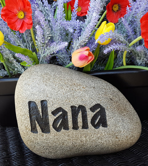 Nana Garden Gift - Nana Gift - Grandparent's Day Gift - Nana's Garden - Grandparent Rock - God Rocks - Custom Rock -Engraved Garden Stones