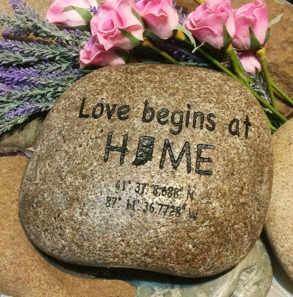 New House Gift - Address Rock - Garden Decor Rock - Housewarming Gift - Address Garden Stone - Garden Art - God Rocks - First Home Gift -