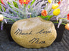 Loving Memory Sign - Actual Handwriting Rock - In Memory Of - Personalized Handwriting - Landscape Rock - Grief Gift -  Memorial - God Rocks