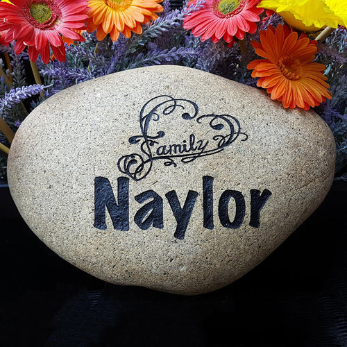 Address Rock - Newlywed Gift - Engraved Address Number - Address Marker - Wedding Gift - Stepping Stone- Garden Stones - God Rocks
