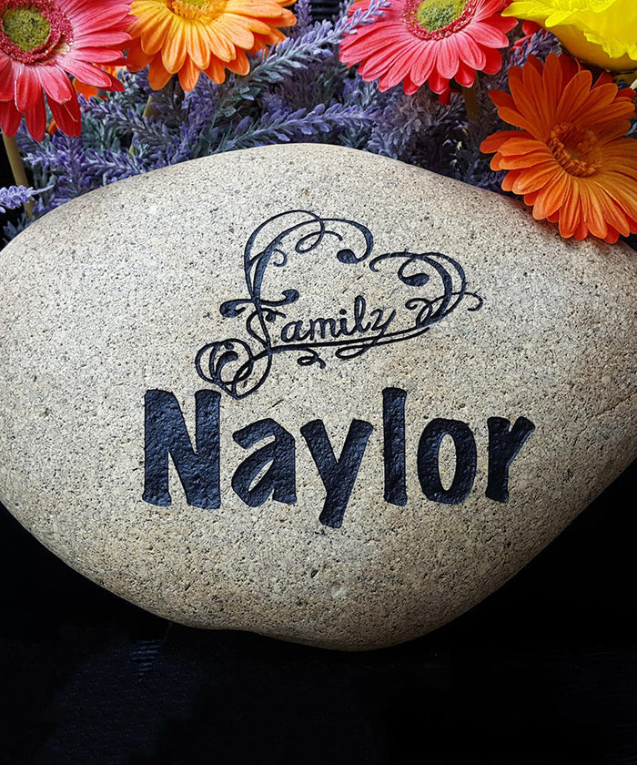Address Rock - Newlywed Gift - Engraved Address Number - Address Marker - Wedding Gift - Stepping Stone- Garden Stones - God Rocks