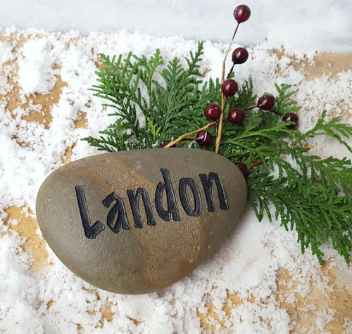 Grandkids Rock Gift for Grandma - Personalized Gift - Name Rocks for Garden - Personalized Grandma Gift - Custom Stone - Stone Engraving - God Rocks