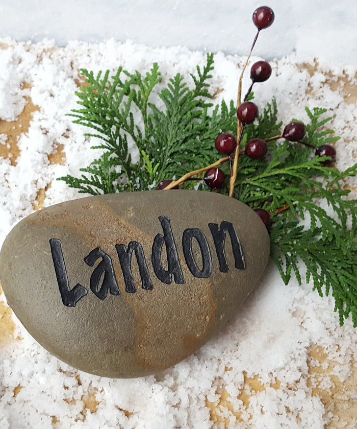 Grandkids Rock Gift for Grandma - Personalized Gift - Name Rocks for Garden - Personalized Grandma Gift - Custom Stone - Stone Engraving - God Rocks