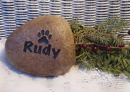 Pet Loss - Pet Memorial Headstone - Memorial Marker - Pet Loss Gift - Pet Gift - Pet Memorial Stone - Engraved Memorial Stone - God Rocks