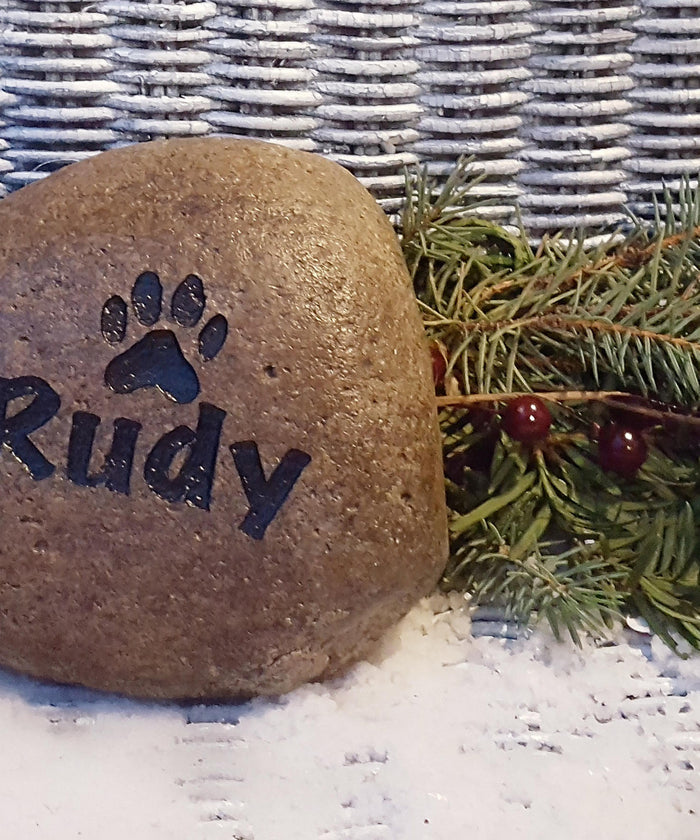 Pet Loss - Pet Memorial Headstone - Memorial Marker - Pet Loss Gift - Pet Gift - Pet Memorial Stone - Engraved Memorial Stone - God Rocks