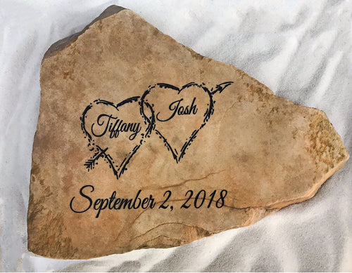 Personalized Custom Wedding Gift Engraved Rock God Rocks