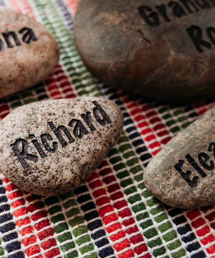 Family Keepsake Gift - Personalized Grandparents Gift  - Grandkids Rock Garden - Engraved Rock - Keepsake Gift - Family Rock  - God Rocks