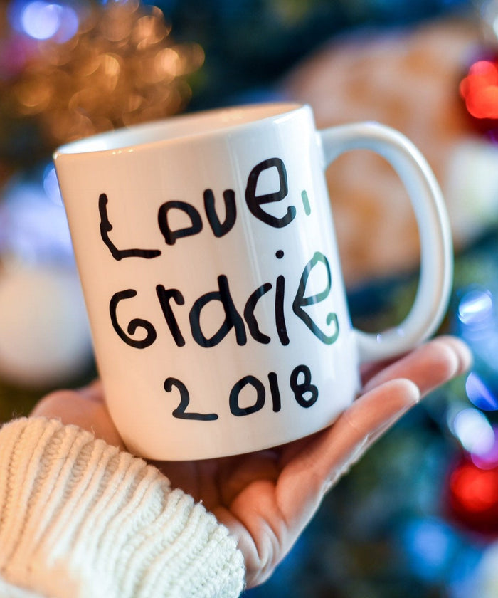 Child Handwriting Custom Gifts for Mom Personalized Coffee Mug Gifts for Grandma
