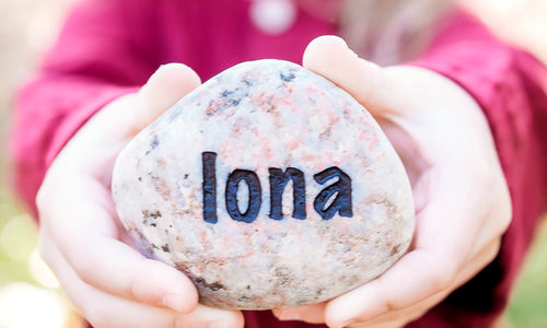 Gift for Grandparents - Grandkids Name Rock - Personalized Stone - Word Stones - Christmas Gift for Grandma - Grandpa Gift - God Rocks