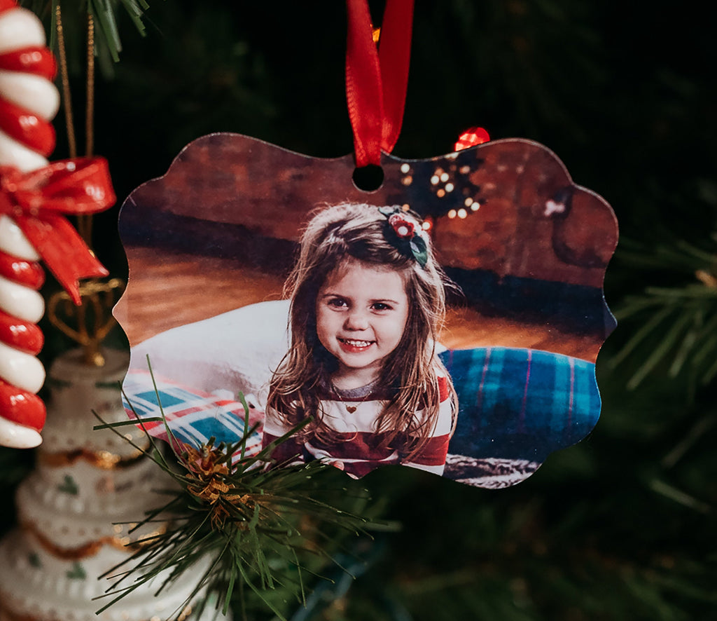 Personalized Photo Ornament - Photo Ornament Christmas 2019 - Custom Tree Ornament -   Keepsake Ornament -  Family Ornament - God Rocks
