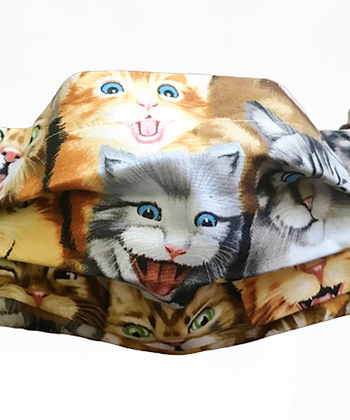 Fitted 3 Ply Cotton Reusable Adjustable Face Mask