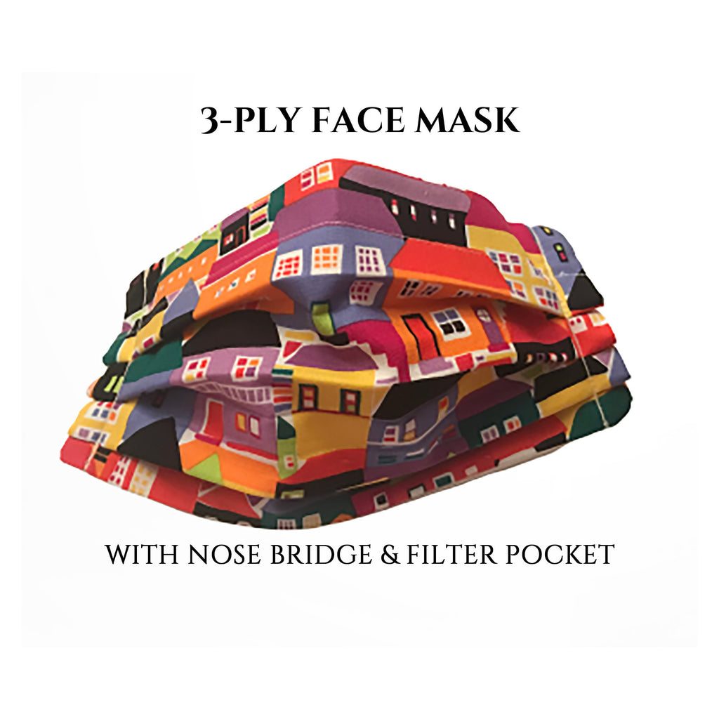Realtor Mask, Real Estate Face Mask with Pocket, Washable Face Mask, Reusable, Pleated Face Mask Nose Bridge Piece, God Rocks