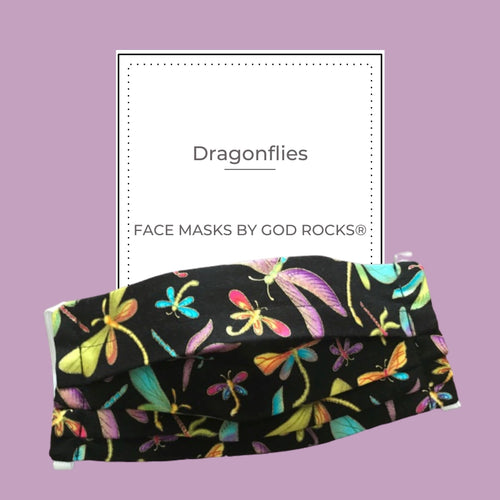 Pleated 3 Ply Cotton Reusable Adjustable Face Mask