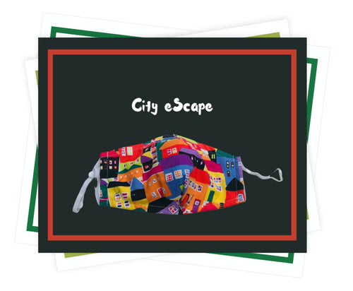 Fitted 3 Ply Cotton Reusable Adjustable Face Mask