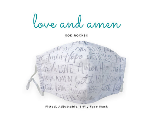 Fitted 3 Ply Cotton Reusable Adjustable Face Mask