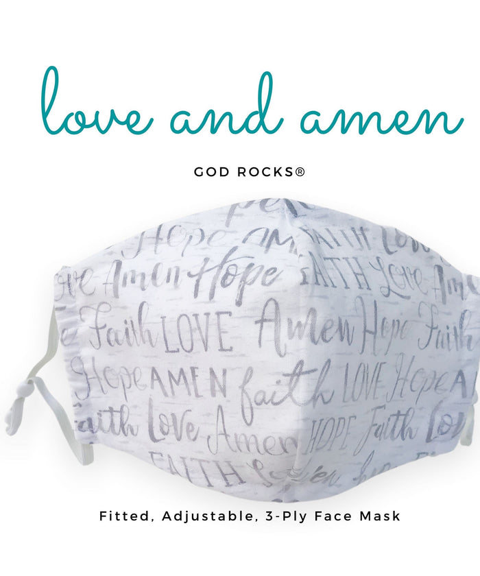 Fitted 3 Ply Cotton Reusable Adjustable Face Mask