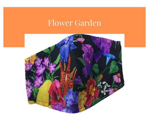 Fitted 3 Ply Cotton Reusable Adjustable Face Mask