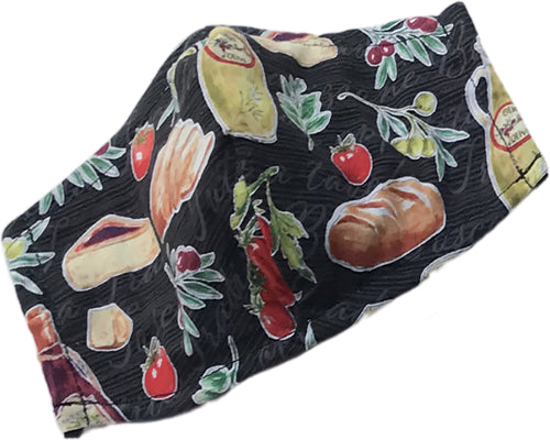 Fitted 3 Ply Cotton Reusable Adjustable Face Mask