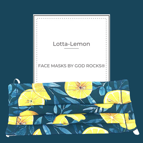 Pleated 3 Ply Cotton Reusable Adjustable Face Mask