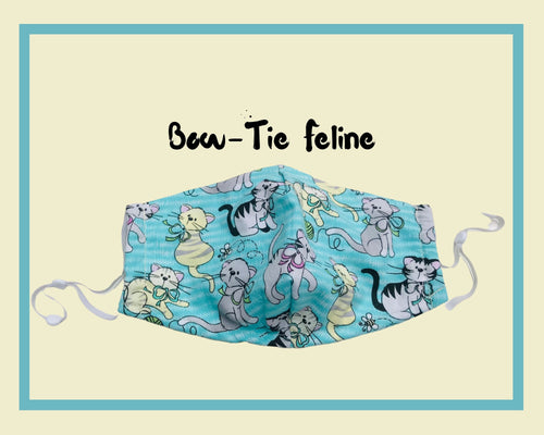 Fitted 3 Ply Cotton Reusable Adjustable Face Mask