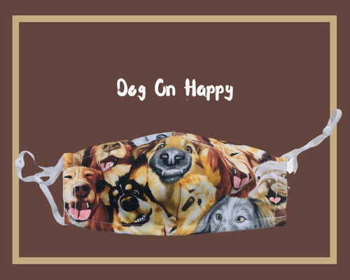 Fitted 3 Ply Cotton Reusable Adjustable Face Mask