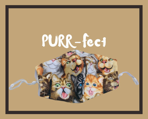 Fitted 3 Ply Cotton Reusable Adjustable Face Mask