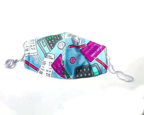 Fitted 3 Ply Cotton Reusable Adjustable Face Mask