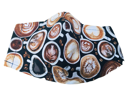 Fitted 3 Ply Cotton Reusable Adjustable Face Mask