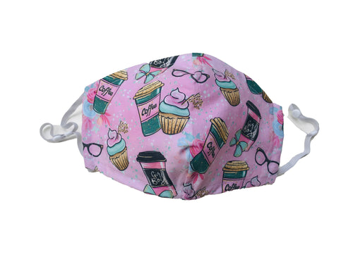 Fitted 3 Ply Cotton Reusable Adjustable Face Mask