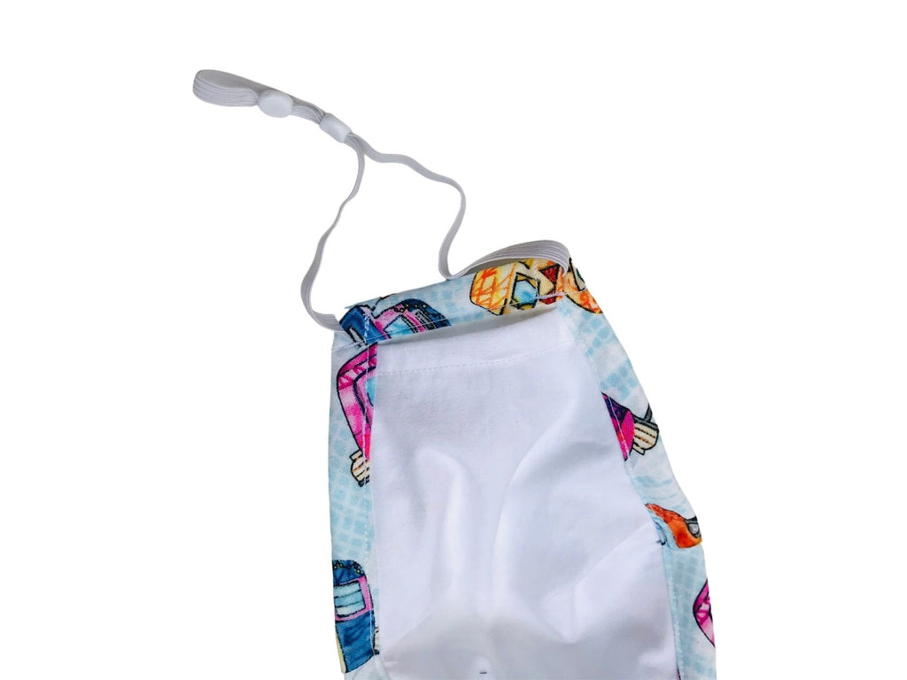 Fitted 3 Ply Cotton Reusable Adjustable Face Mask