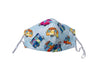 Fitted 3 Ply Cotton Reusable Adjustable Face Mask