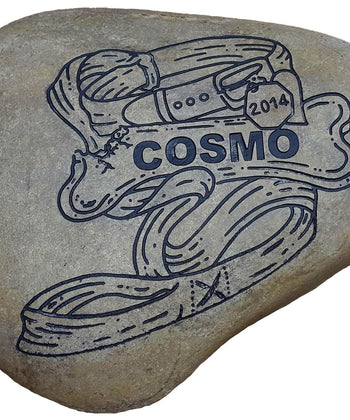 XL Pet Memorial Stone - Personalized Pet Gifts - Christmas Gift Ideas - Pet Loss Gift Engraved - Pet Memorial - Loss of Pet Gift - God Rocks