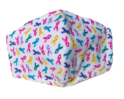 Fitted 3 Ply Cotton Reusable Adjustable Face Mask