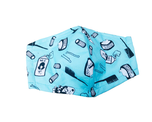 Fitted 3 Ply Cotton Reusable Adjustable Face Mask