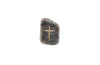 God Rock Pocket Stone Engraved Cross Christian Gift for Baptism
